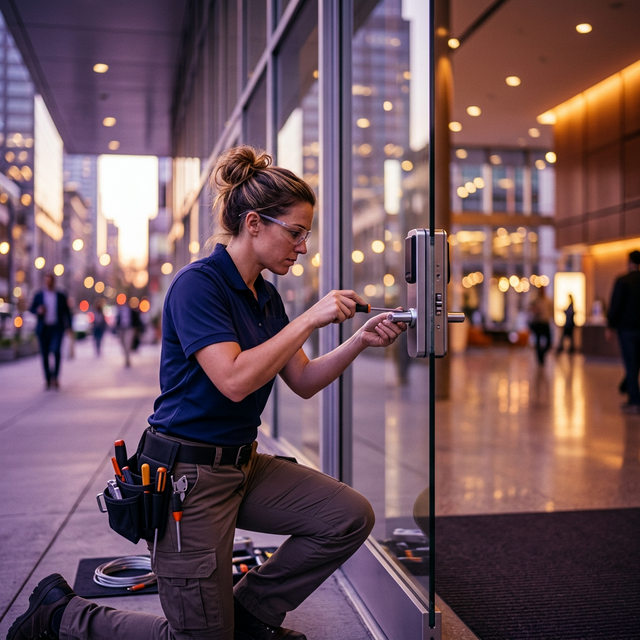Field service professional at work